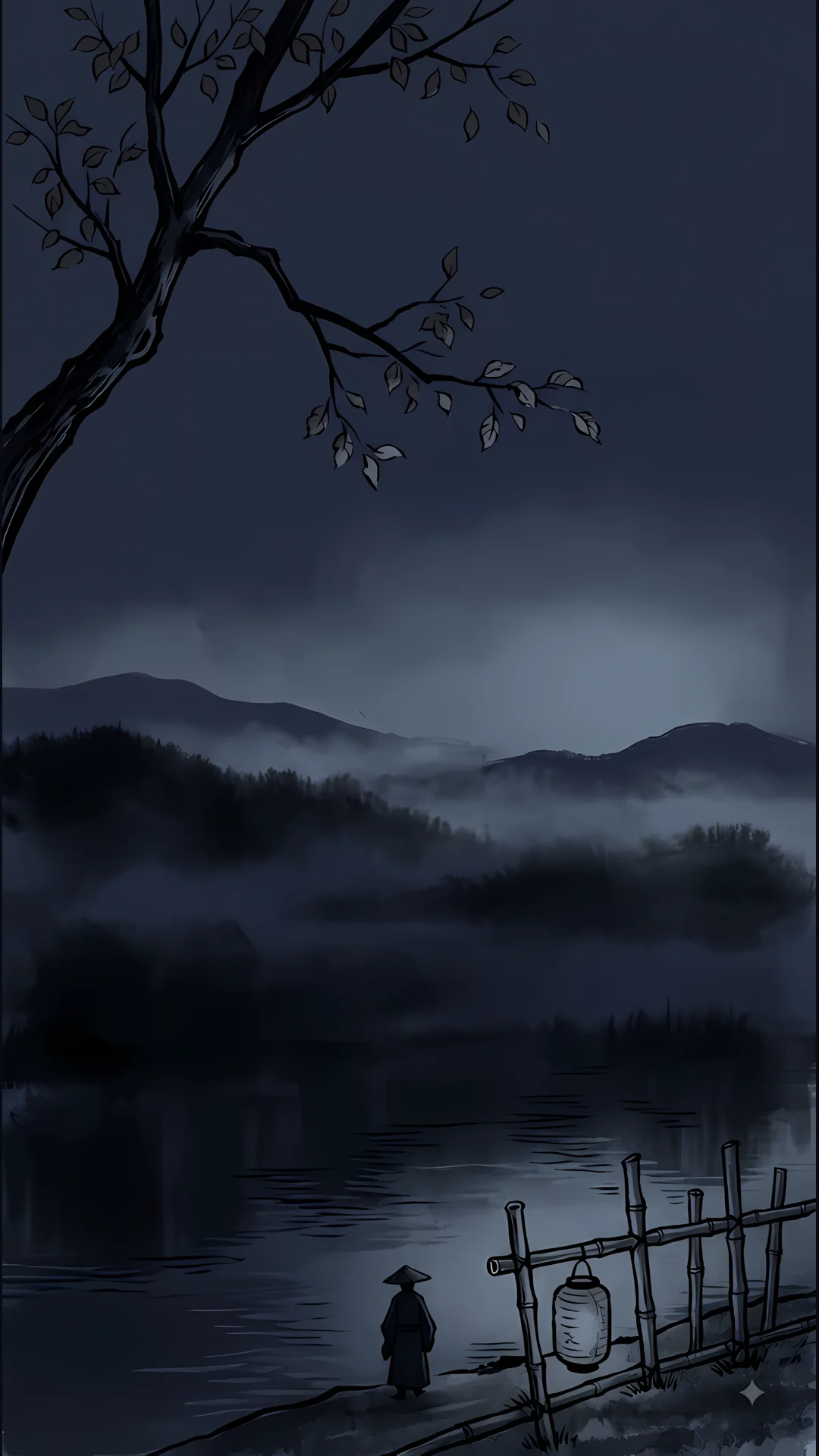 《夜书所见》课文配图