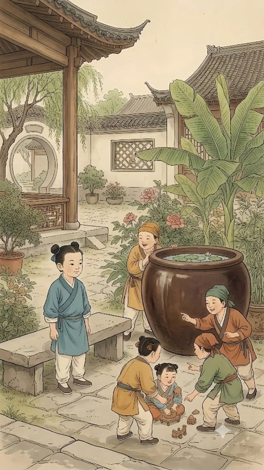 《司马光》课文配图