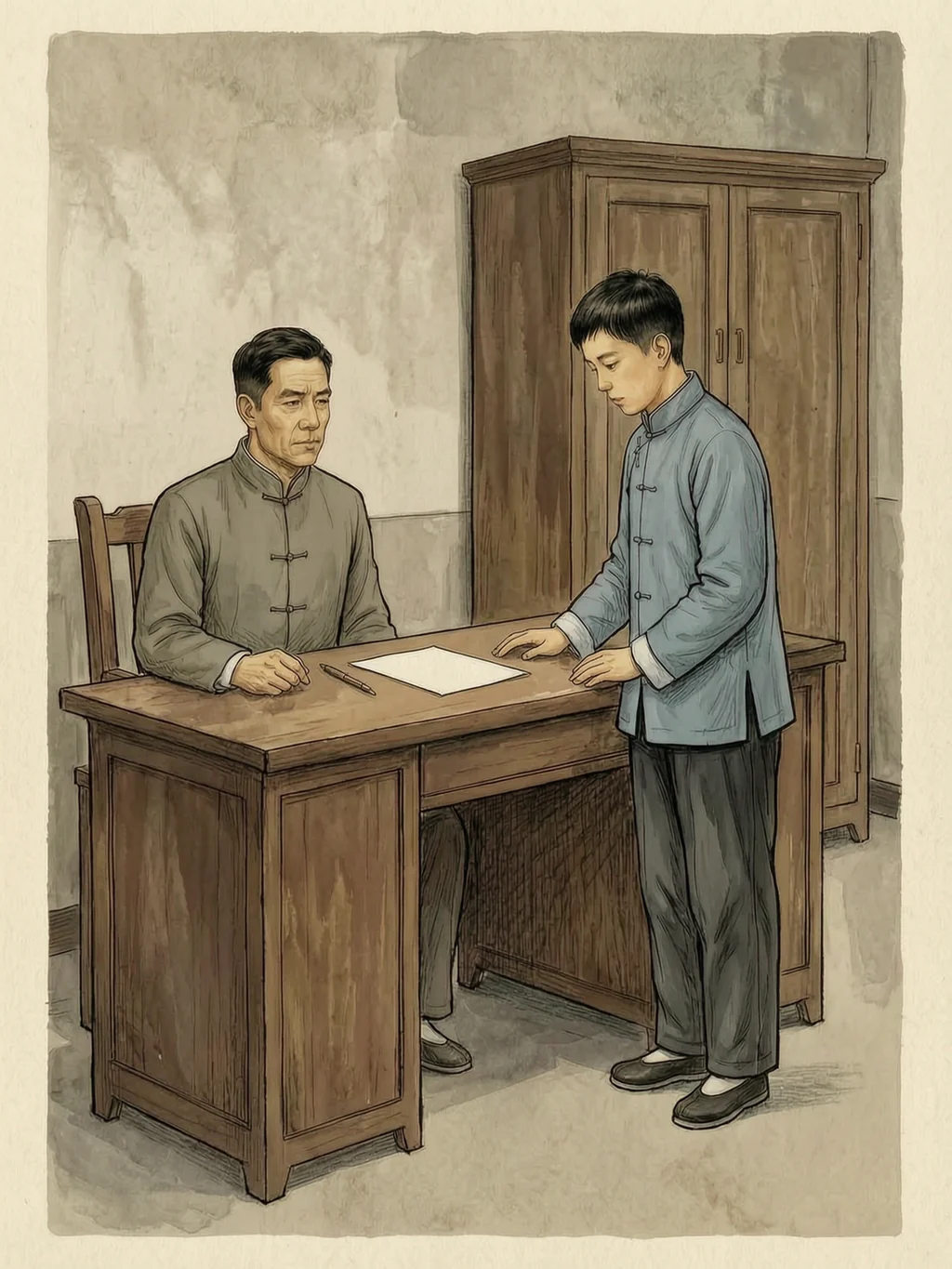 童第周向校长恳求继续跟班试读